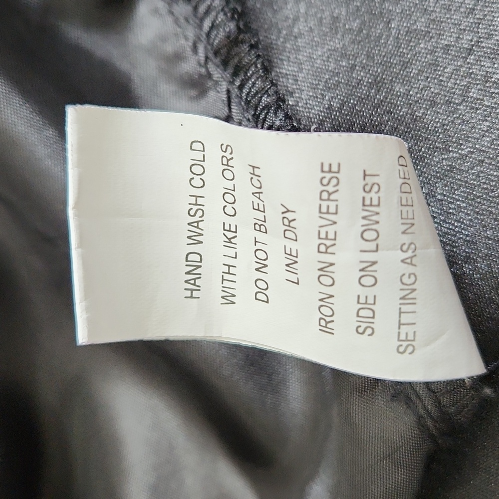 Vintage Notations Gray Patchwork One Button Blaze… - image 10